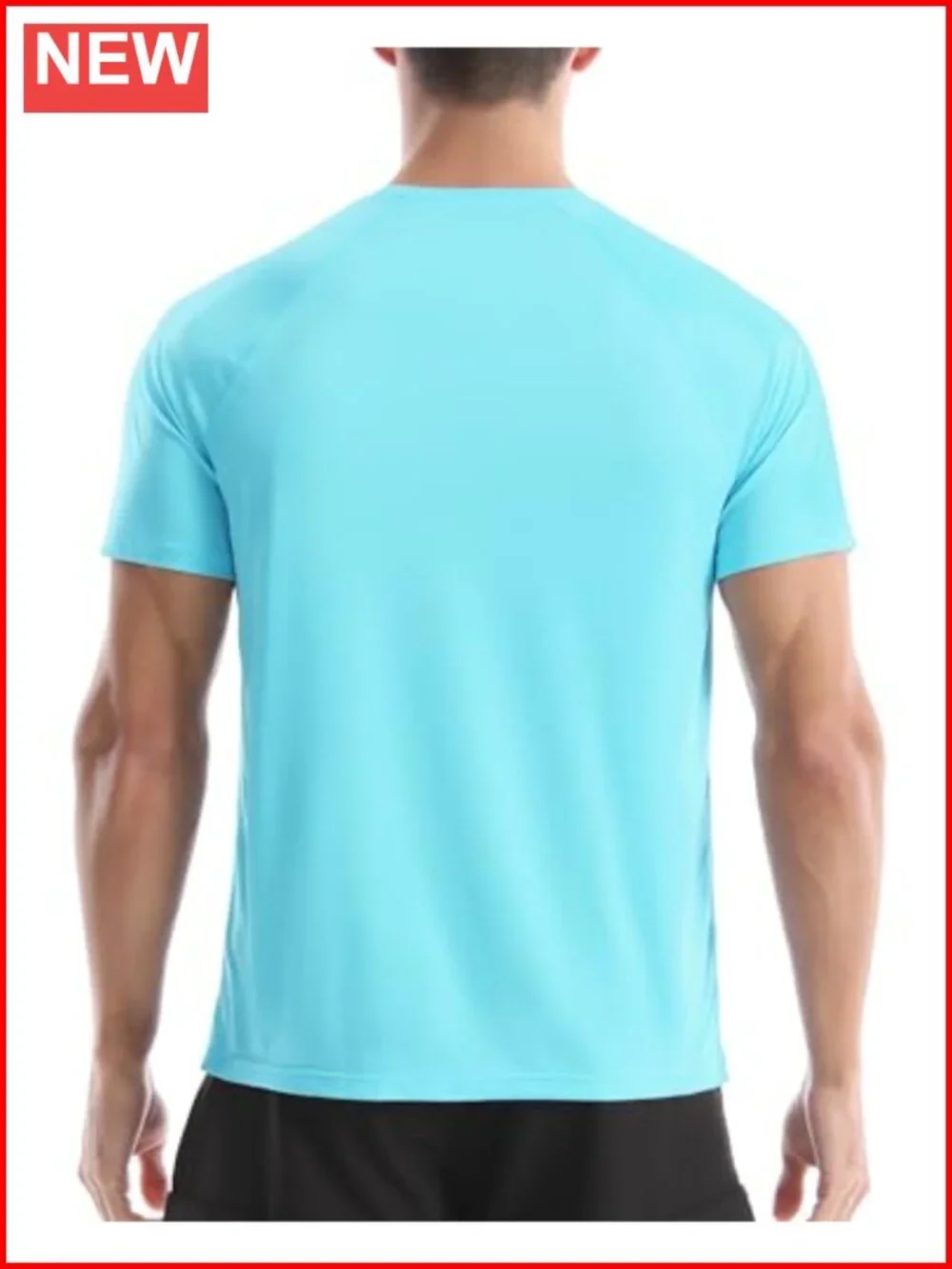 Men's UPF 50+ Swim Shirt Sun Protection Rash Guard Quick Dry T-Shirt